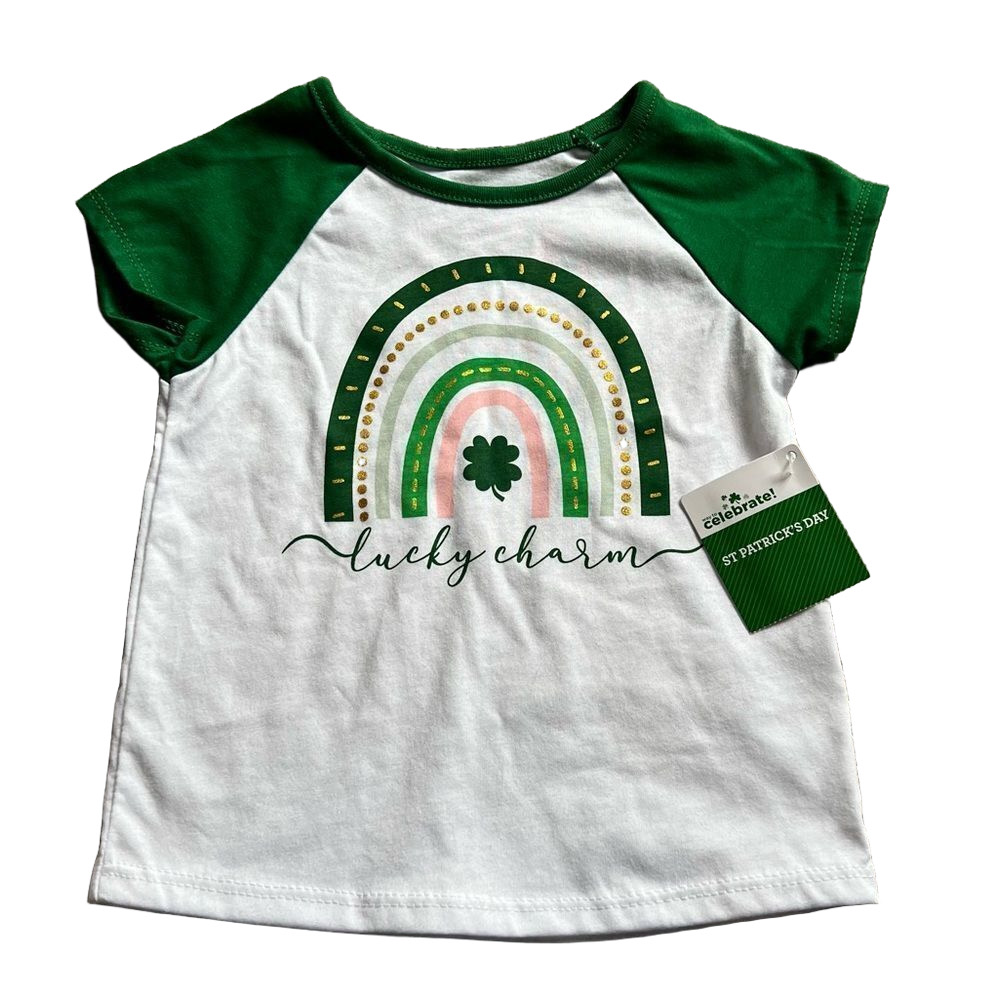 🍭6/$30 New Way To Celebrate St. Patrick’s Day Rainbow Toddler Tee 12-18 m